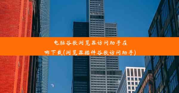 电脑谷歌浏览器访问助手在哪下载(浏览器插件谷歌访问助手)