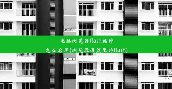 电脑浏览器flash插件怎么启用(浏览器设置里的flash)