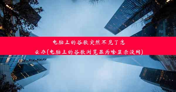 电脑上的谷歌突然不见了怎么办(电脑上的谷歌浏览器为啥显示没网)