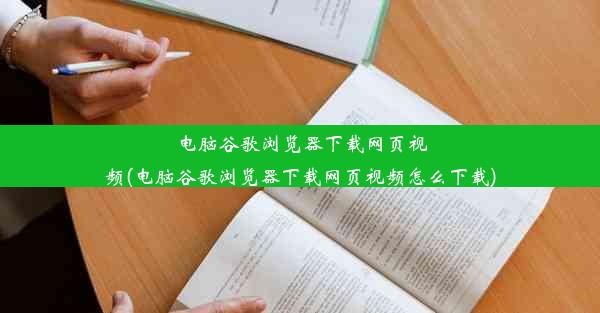 电脑谷歌浏览器下载网页视频(电脑谷歌浏览器下载网页视频怎么下载)