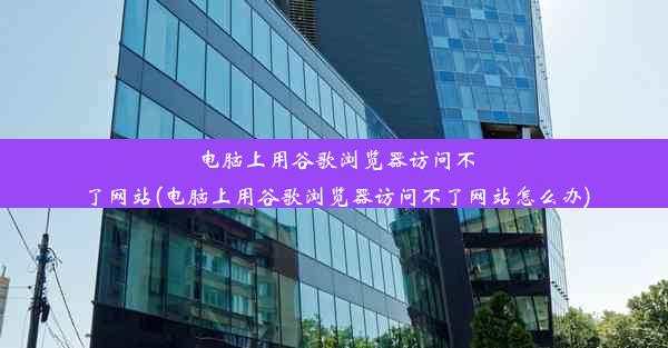 电脑上用谷歌浏览器访问不了网站(电脑上用谷歌浏览器访问不了网站怎么办)