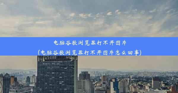 电脑谷歌浏览器打不开图片(电脑谷歌浏览器打不开图片怎么回事)