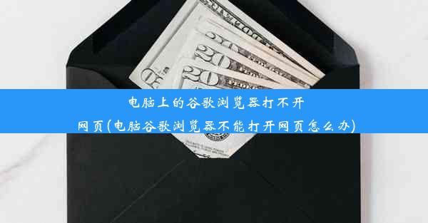 电脑上的谷歌浏览器打不开网页(电脑谷歌浏览器不能打开网页怎么办)