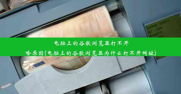 电脑上的谷歌浏览器打不开啥原因(电脑上的谷歌浏览器为什么打不开网址)