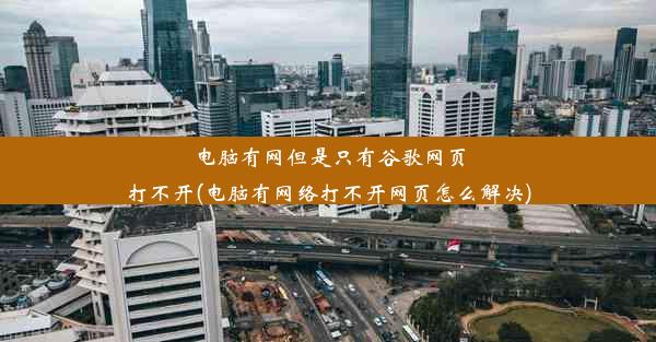 电脑有网但是只有谷歌网页打不开(电脑有网络打不开网页怎么解决)