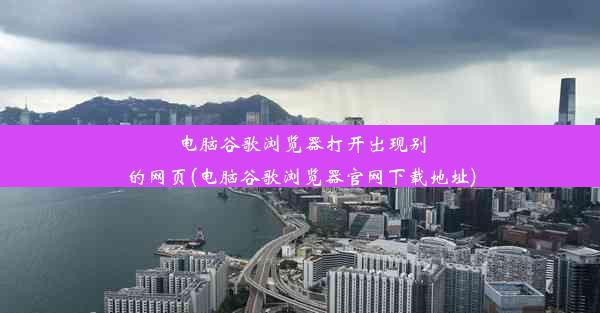 电脑谷歌浏览器打开出现别的网页(电脑谷歌浏览器官网下载地址)