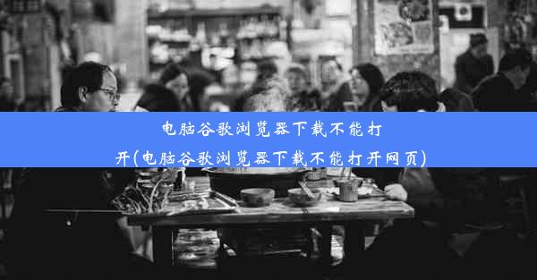 电脑谷歌浏览器下载不能打开(电脑谷歌浏览器下载不能打开网页)