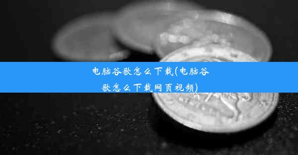 电脑谷歌怎么下载(电脑谷歌怎么下载网页视频)