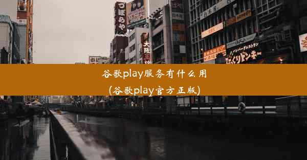 谷歌play服务有什么用(谷歌play官方正版)