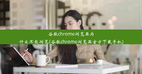 谷歌chrome浏览器为什么不能浏览(谷歌chrome浏览器官方下载手机)