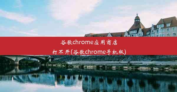 谷歌chrome应用商店打不开(谷歌chrome手机版)