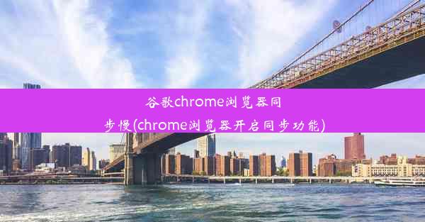 谷歌chrome浏览器同步慢(chrome浏览器开启同步功能)