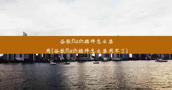 谷歌flash插件怎么禁用(谷歌flash插件怎么禁用不了)