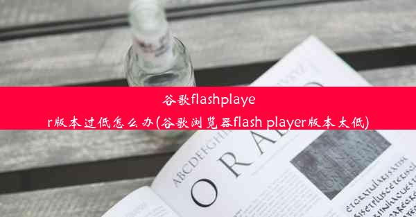 谷歌flashplayer版本过低怎么办(谷歌浏览器flash player版本太低)