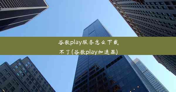 谷歌play服务怎么下载不了(谷歌play加速器)