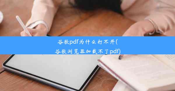 谷歌pdf为什么打不开(谷歌浏览器加载不了pdf)