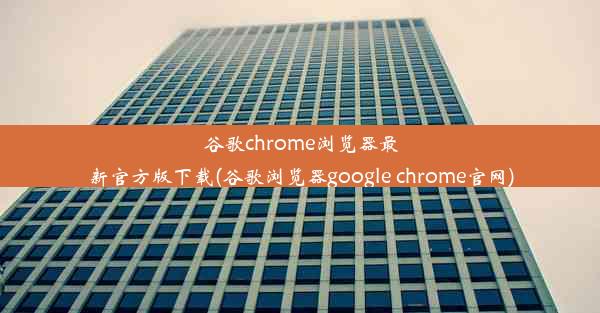 谷歌chrome浏览器最新官方版下载(谷歌浏览器google chrome官网)