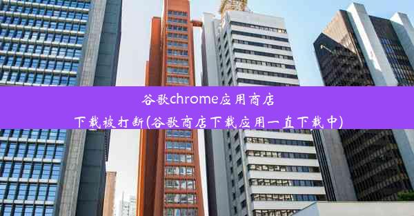 谷歌chrome应用商店下载被打断(谷歌商店下载应用一直下载中)