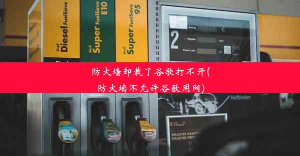 防火墙卸载了谷歌打不开(防火墙不允许谷歌用网)