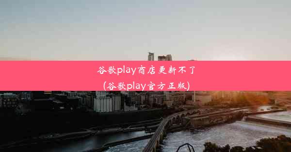 谷歌play商店更新不了(谷歌play官方正版)