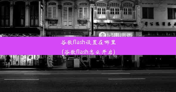 谷歌flash设置在哪里(谷歌flash怎么开启)