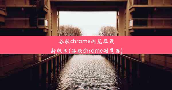 谷歌chrome浏览器最新版本(谷歌chrome浏览器)