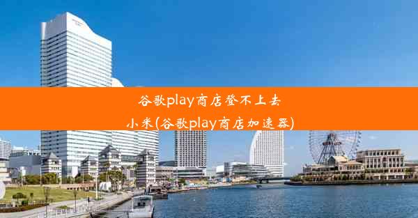 谷歌play商店登不上去小米(谷歌play商店加速器)