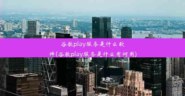 谷歌play服务是什么软件(谷歌play服务是什么有何用)