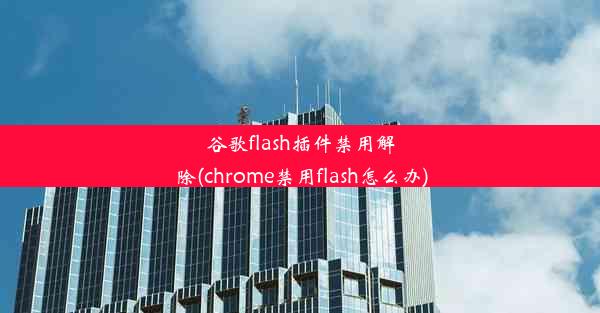 谷歌flash插件禁用解除(chrome禁用flash怎么办)